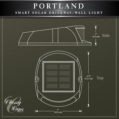 Classy Caps Portland Smart Solar Driveway/Wall Light (PRT25S)