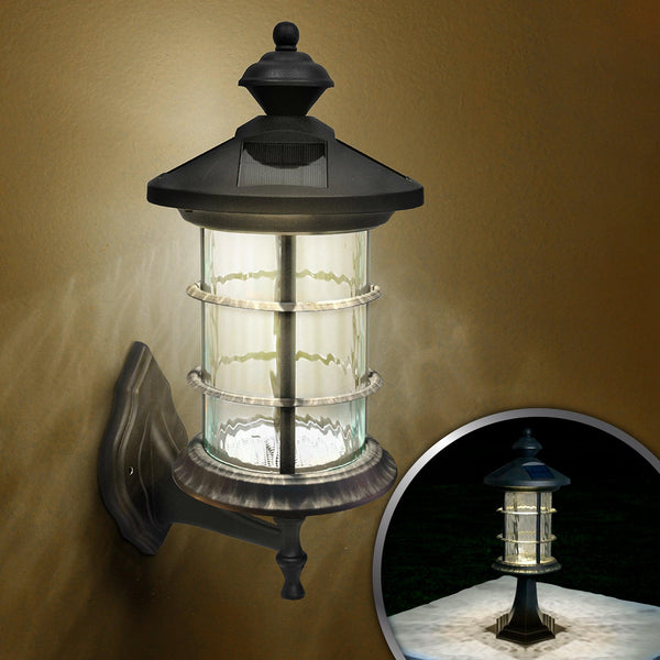 Classy Caps SLP227 Black Aluminum Hampton Solar Lamp