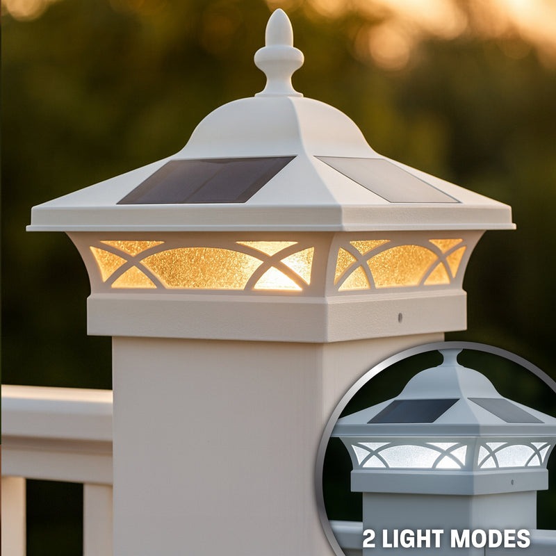 Classy Caps SLV990W Coventry Solar Post Cap