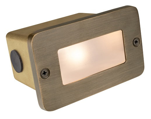Dekor Recessed Stair Light with Faceplate Rectangular Down - Antique Metal Black - 8 Pack Light Kit