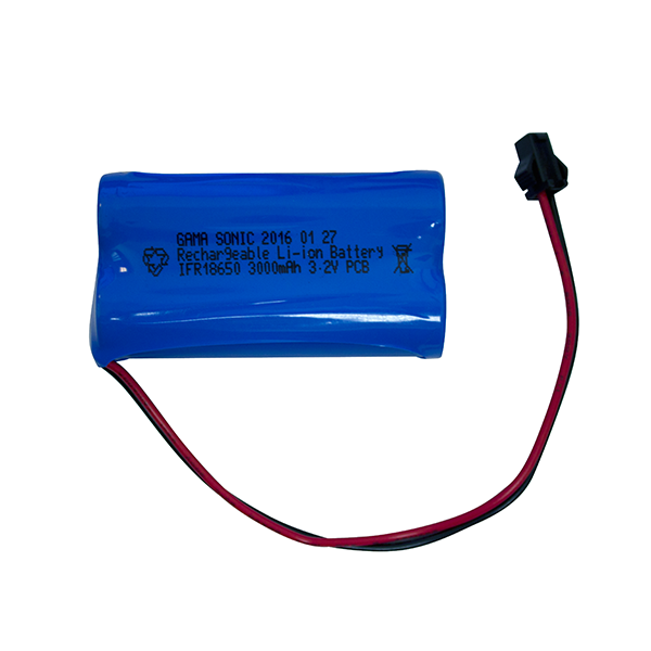 Gama Sonic Li-Ion Replacement Battery 2PK, 3.2V, 3000ma (fits GS-94, 97, 104, 103)