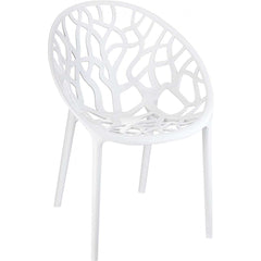 Compamia Crystal Polycarbonate Modern Dining Chair 2 Pk