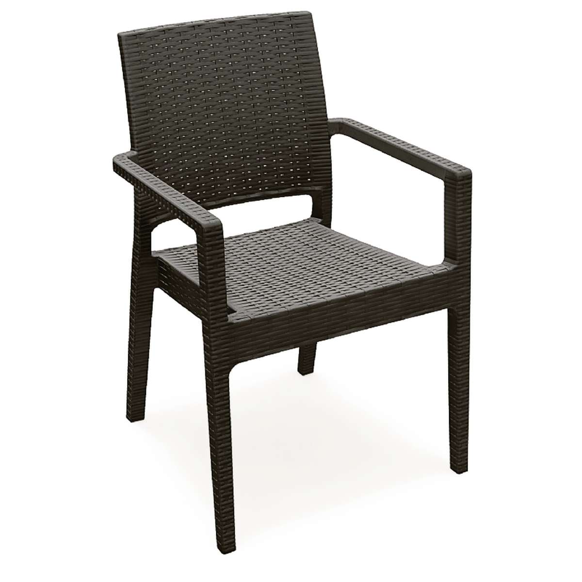 Compamia Ibiza Resin Wickerlook Dining Arm Chair 2 Pk
