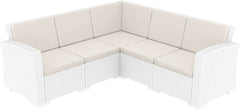 Compamia Monaco Resin Patio Sectional 5 Piece With Cushion