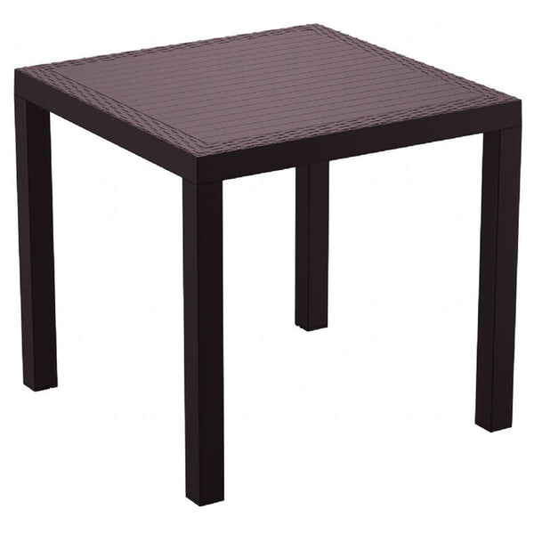 Compamia Orlando Resin Wickerlook Square Dining Table 31 Inches